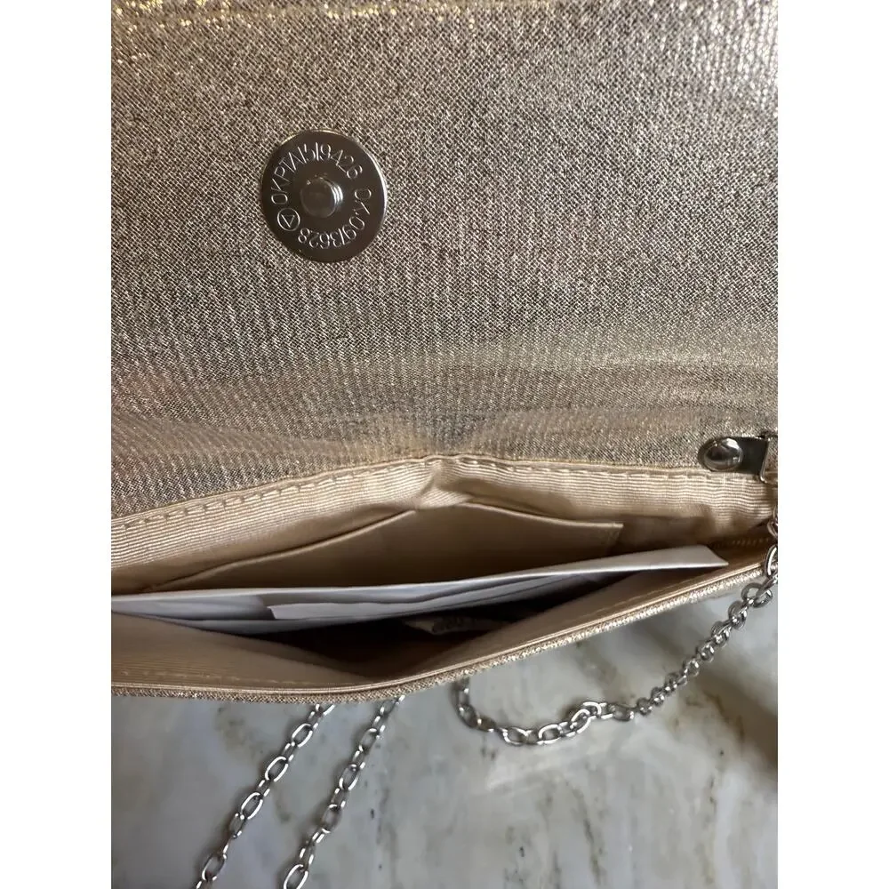 Jewel Badgley Mischka Tina Beaded Swirl Envelope Clutch Bag